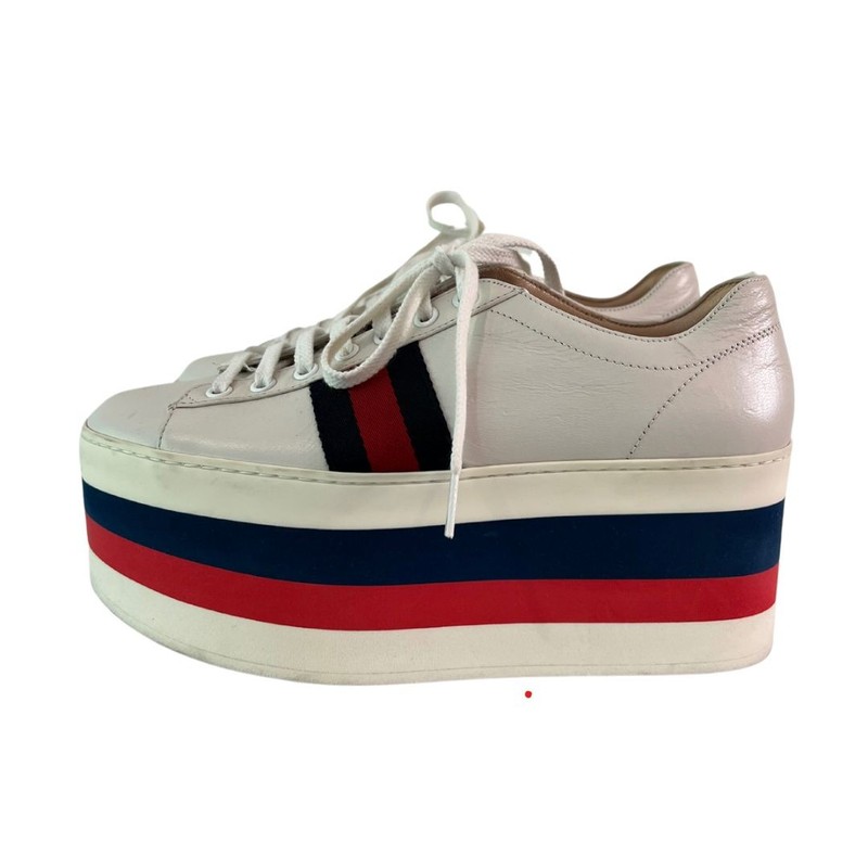 Tênis Gucci Striped Wedge 37 e sola - 36 e meio Brasil