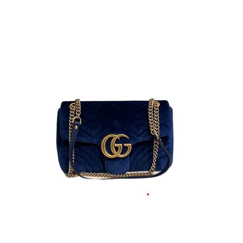 Bolsa Gucci Marmont Veludo Azul