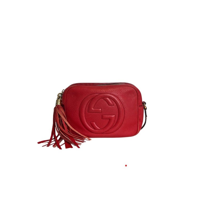 Bolsa Gucci Soho Disco Vermelha