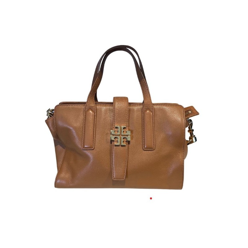 Bolsa Tory Burch Meyer Pebbled Caramelo