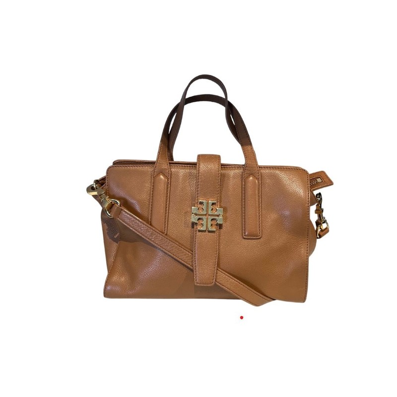 Bolsa Tory Burch Meyer Pebbled Caramelo