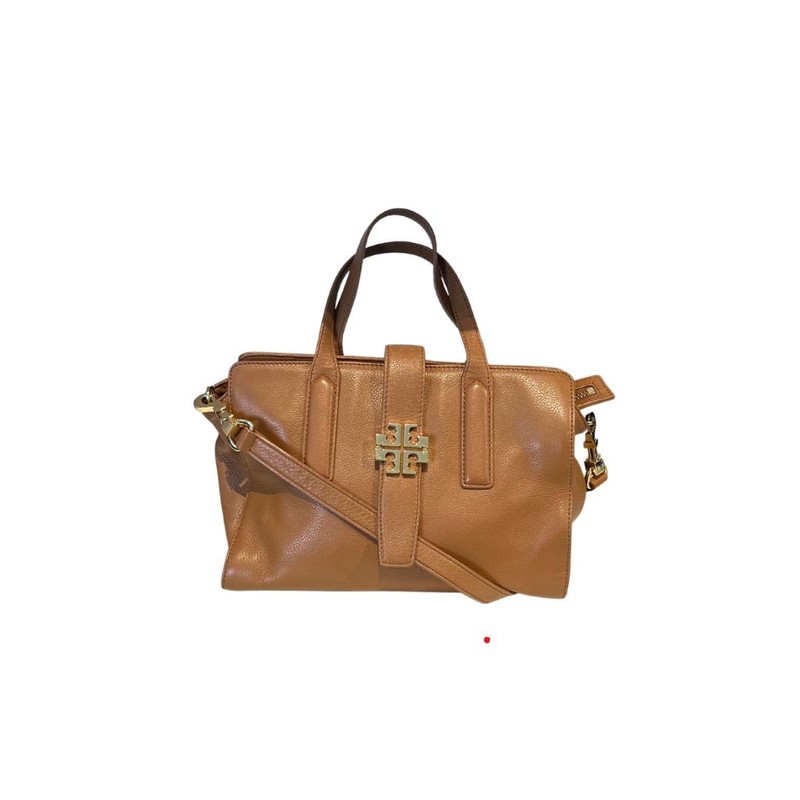 Bolsa Tory Burch Meyer Pebbled Caramelo