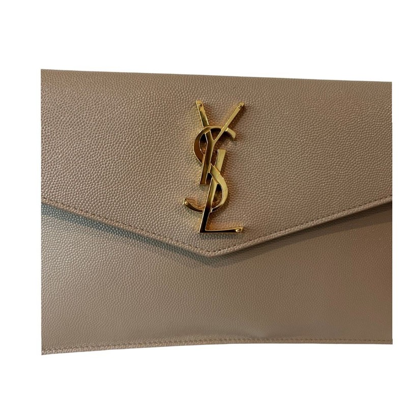 Clutch Saint Laurent Uptown Bege