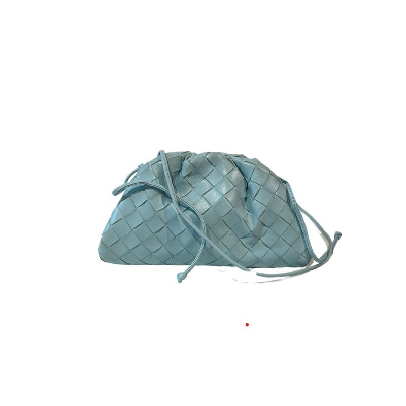 Bolsa Bottega Veneta Intrecciato Mini Pouch Light Blue