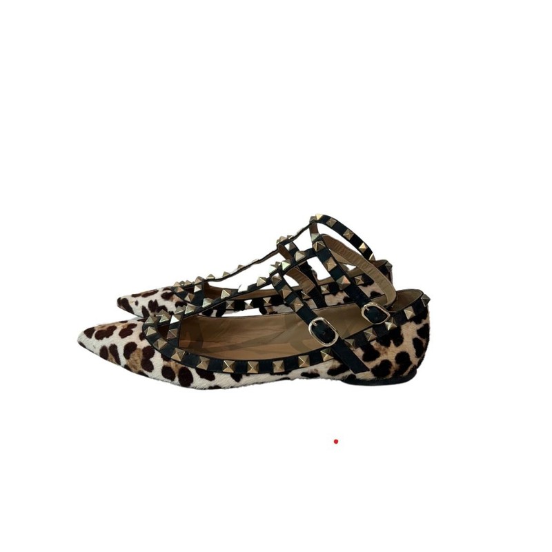 Sapatilha Valentino Rockstud Animal Print sola 37 - 35 Brasil