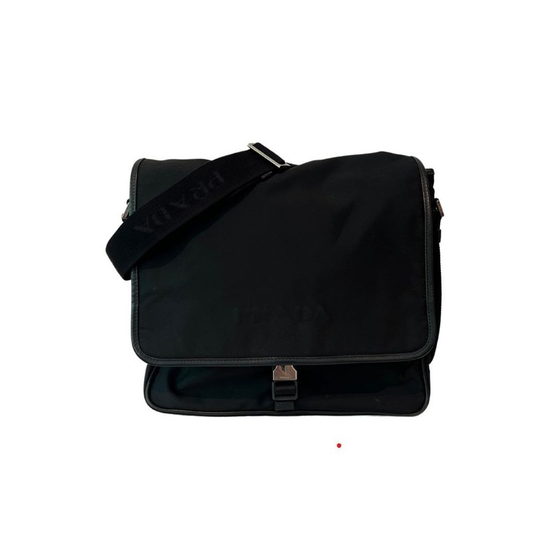 Bolsa Prada Nylon Messenger Preta