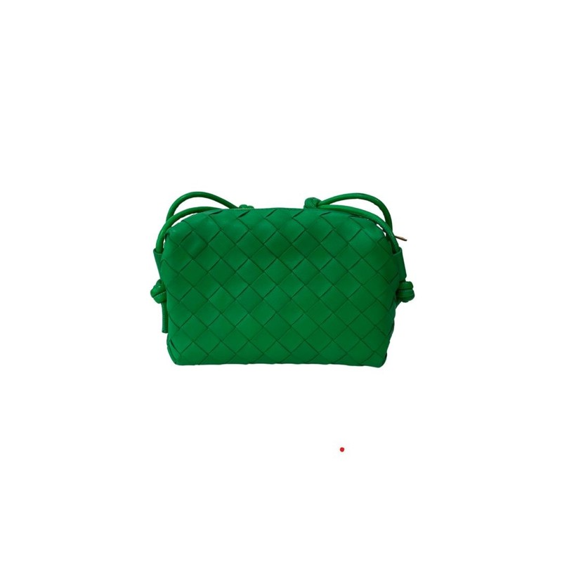 Bolsa Bottega Entrecciato Camera Bag Verde