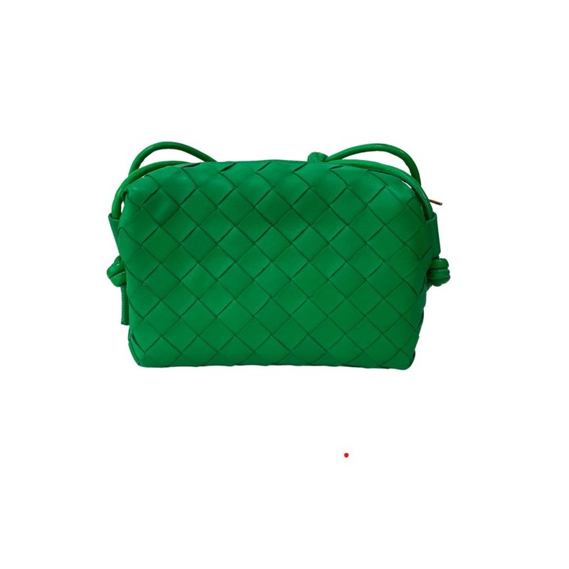 Bolsa Bottega Entrecciato Camera Bag Verde