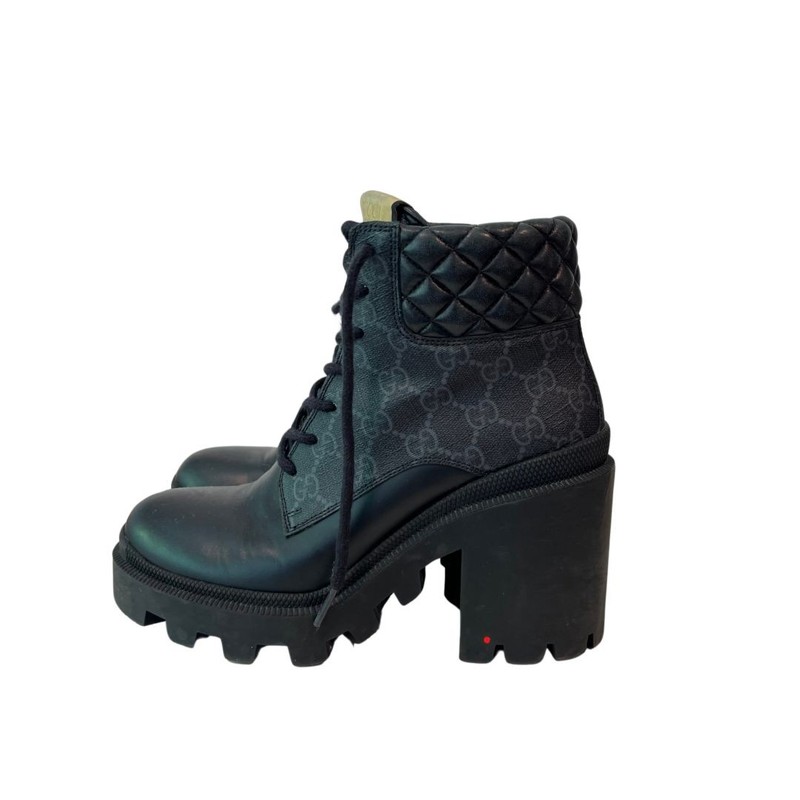 Bota Gucci Trip GG Preta 37 Sola - 35 Brasil