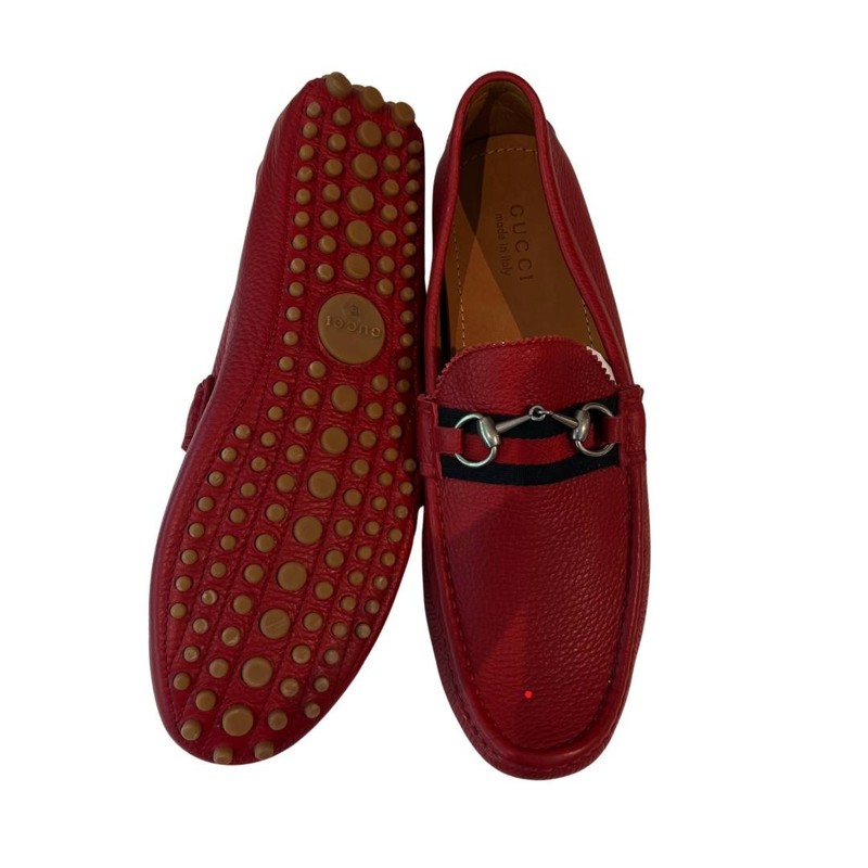 Mocassim Gucci vermelho 12 sola - 43 Brasil