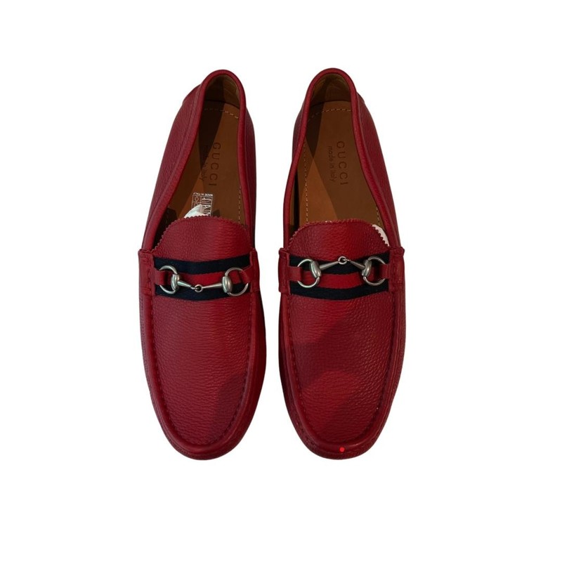 Mocassim Gucci vermelho 12 sola - 43 Brasil