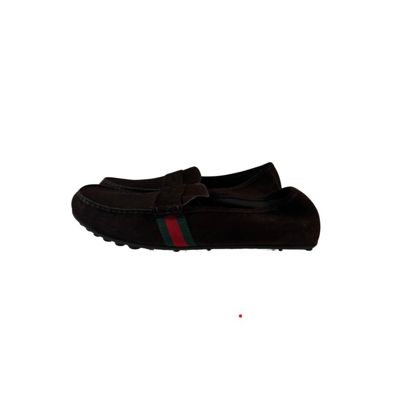 Mocassim Gucci marrom camurça 12 sola - 43 Brasil