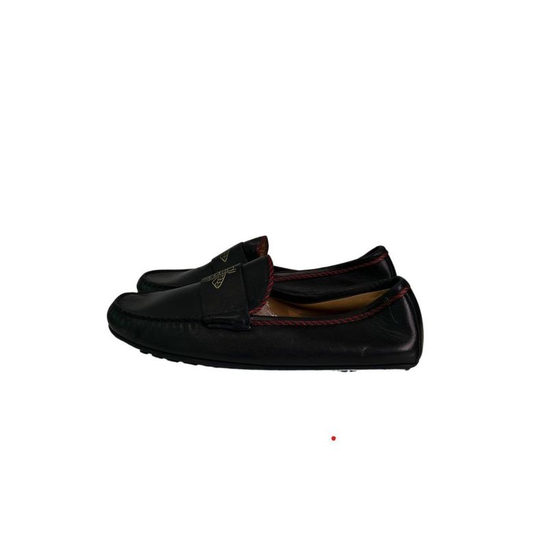 Mocassim Gucci preto couro masculino 11 sola - 43 Brasil