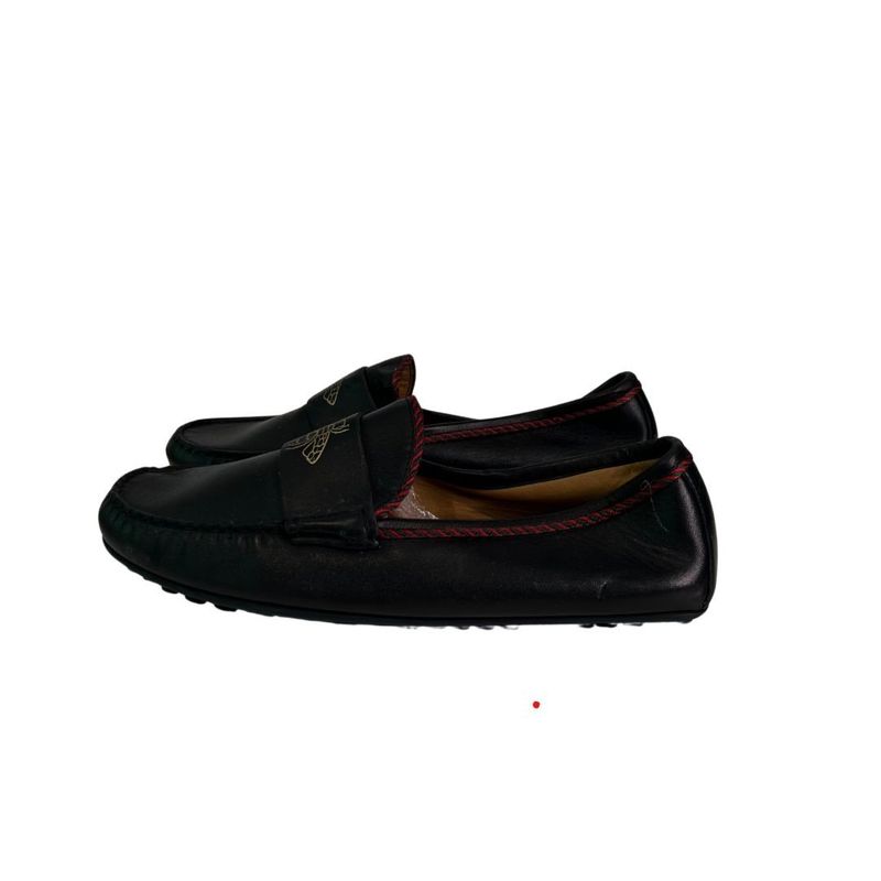 Mocassim Gucci preto couro masculino 11 sola - 43 Brasil
