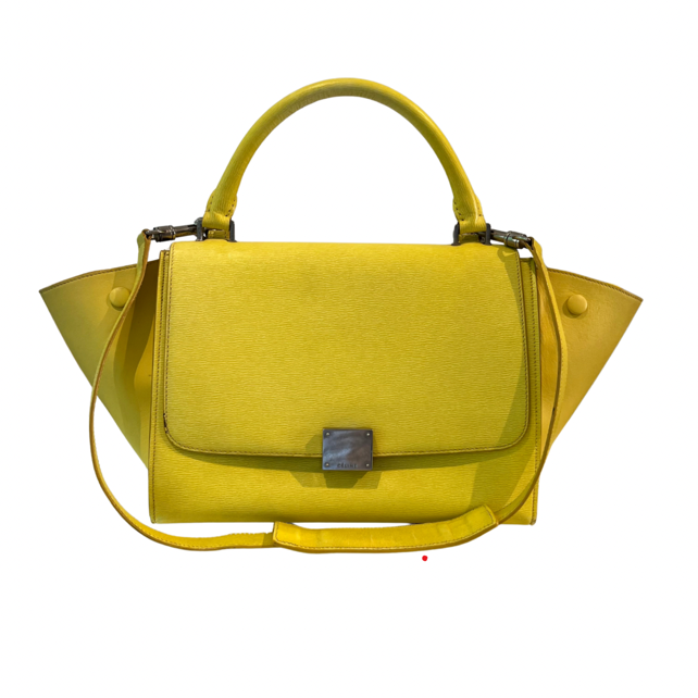 Bolsa Celine Trapeze amarela
