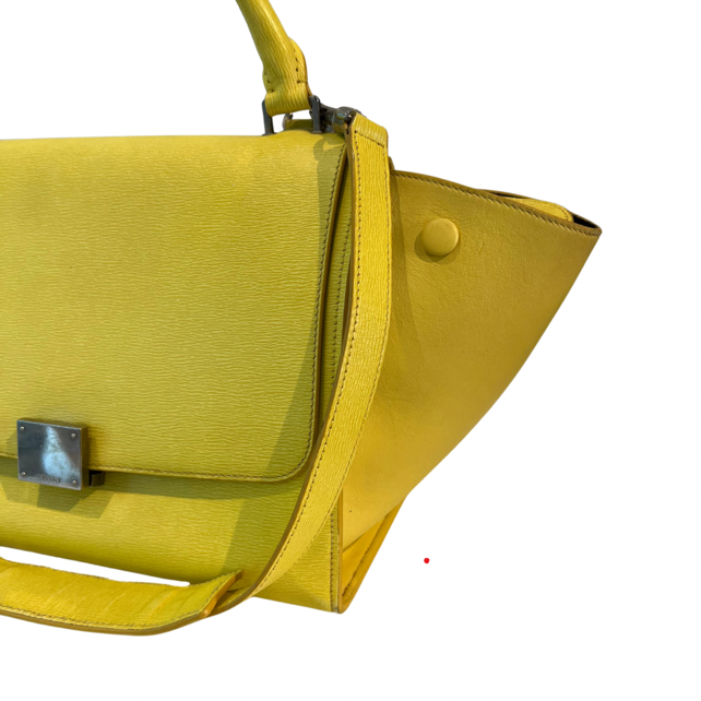 Bolsa Celine Trapeze amarela