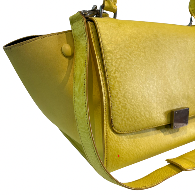 Bolsa Celine Trapeze amarela