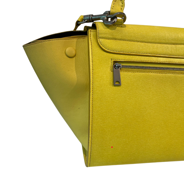 Bolsa Celine Trapeze amarela