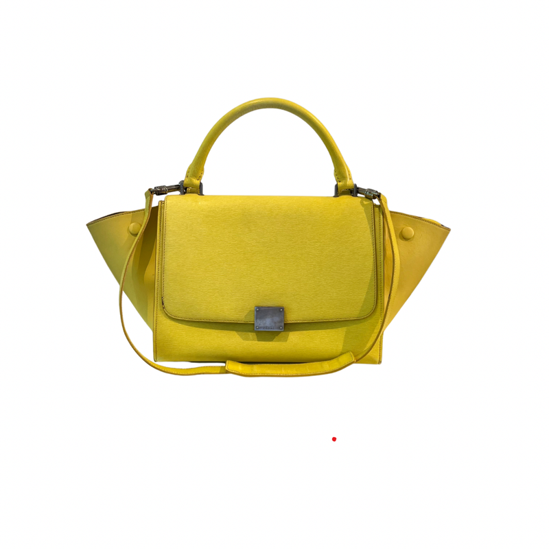 Bolsa Celine Trapeze amarela