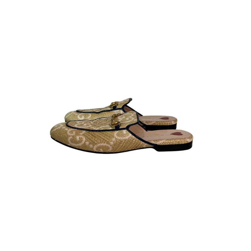 Mule Gucci Ráfia 38/5 sola - 37 Brasil
