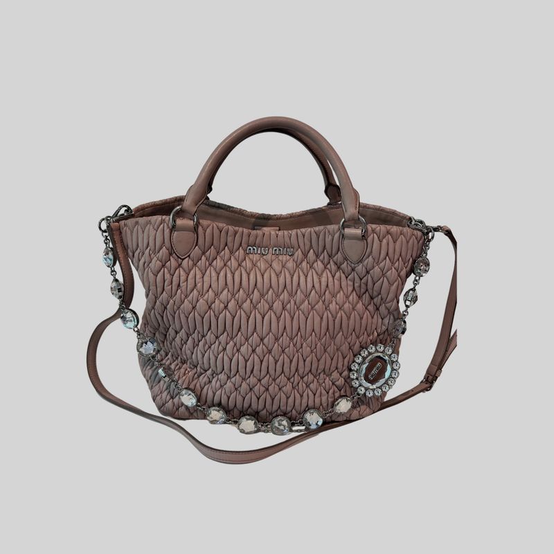 Bolsa Miu Miu - Nappa Chrystal Rosa 