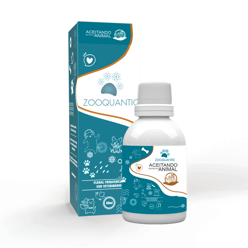 Aceitando um Novo Animal gotas 50ml Fisioquantic Linha Pet