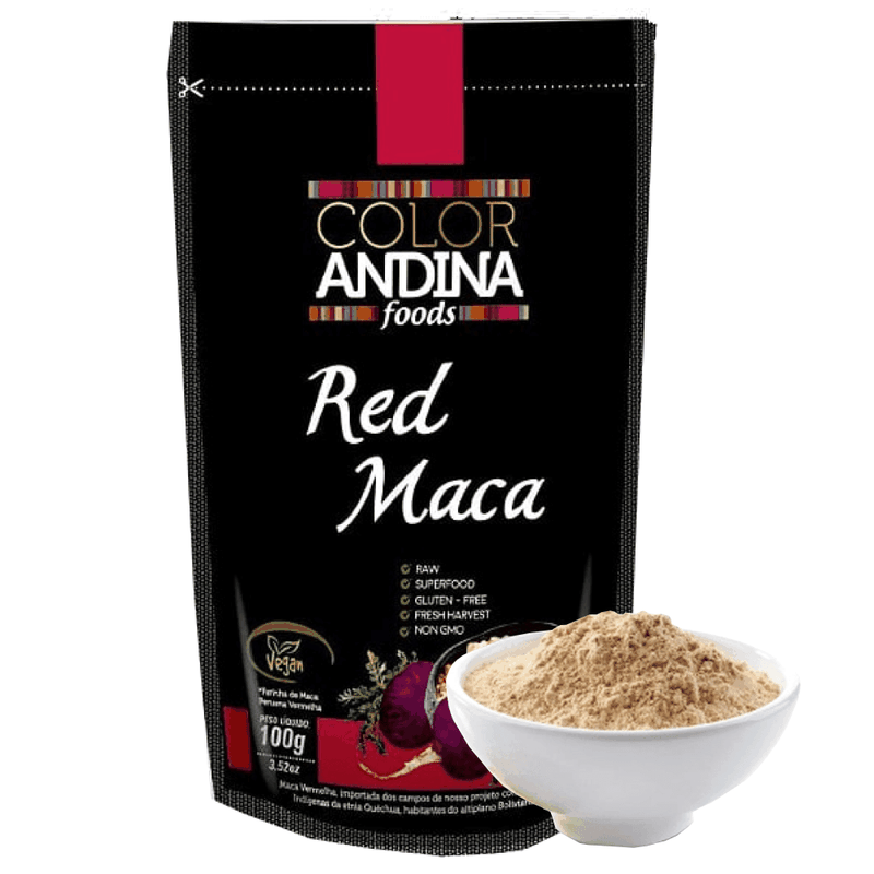 Maca Peruana Vermelha, Red Maca 100g Color Andina Food