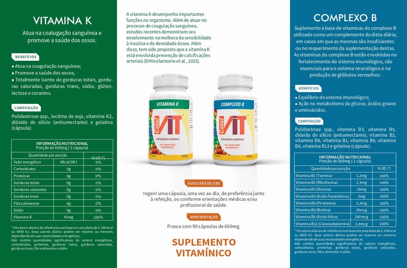 Vitamina K2 150mg 90 Cápsulas Catalmedic
