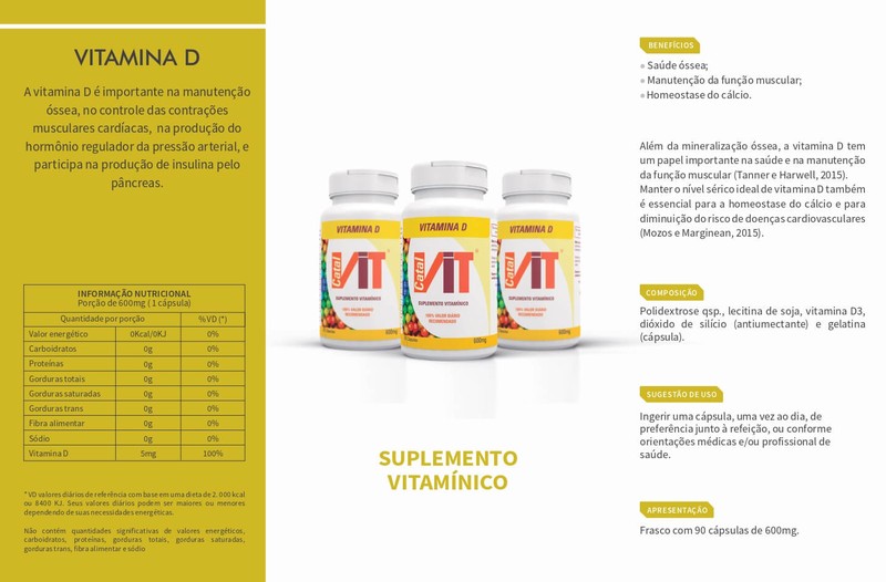 Vitamina D3 150mg 90 Cápsulas Catalmedic