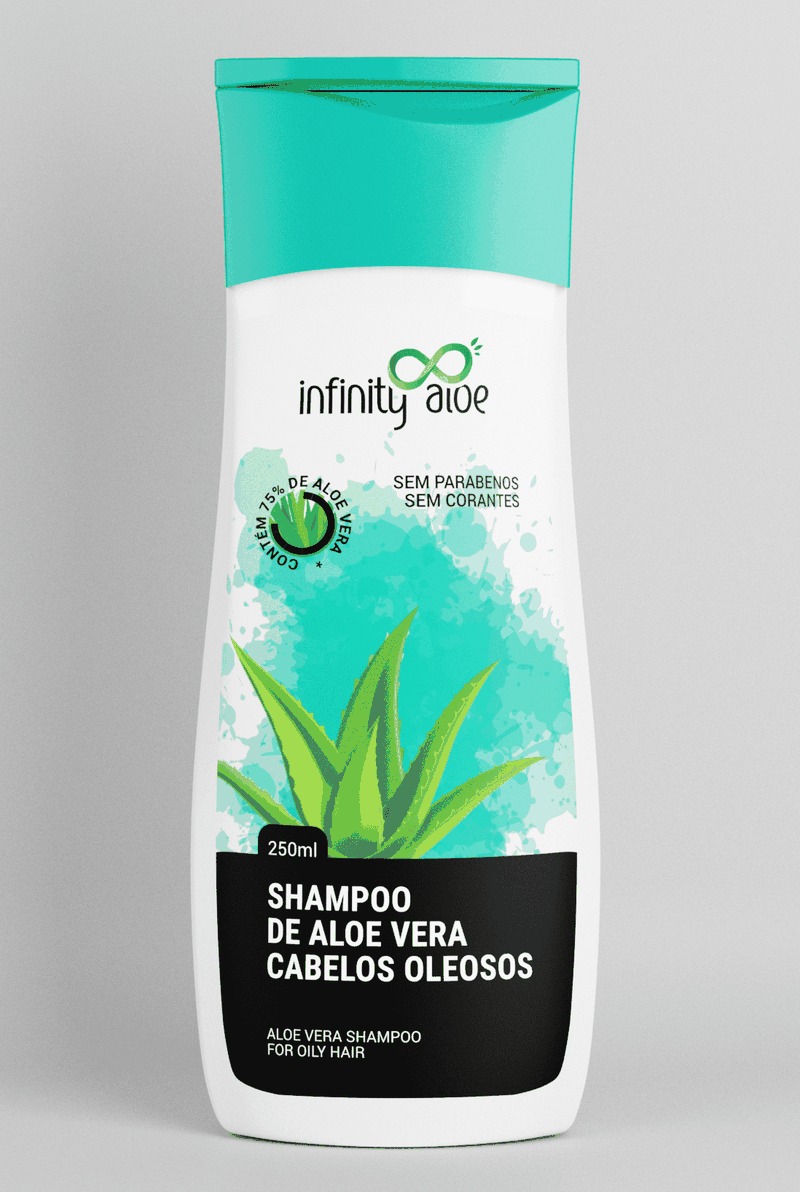 Shampoo de Aloe Vera Cabelos Oleosos 250 ml Infinity Aloe