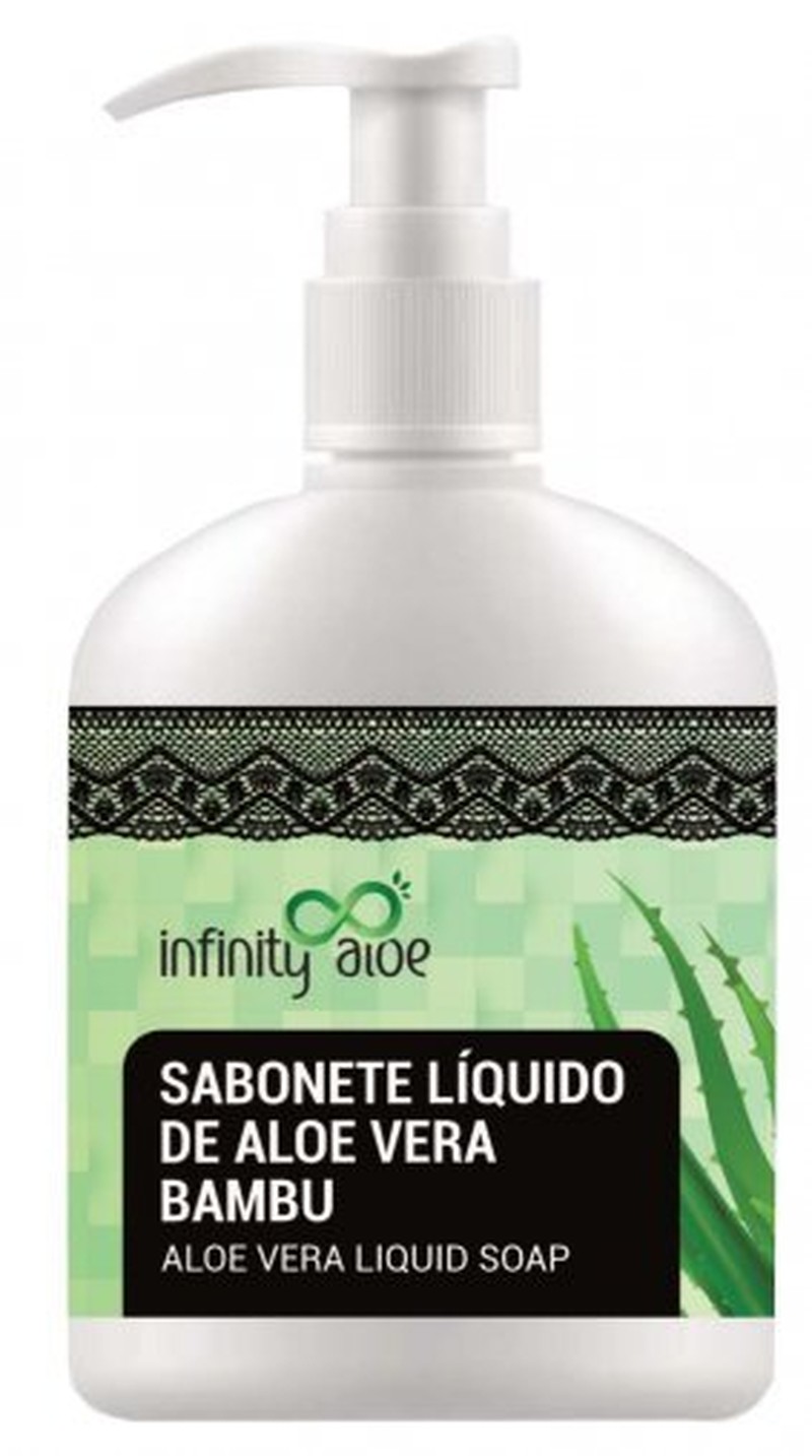 Sabonete Líquido de Aloe Vera Bambu 300 ml Infinity Aloe