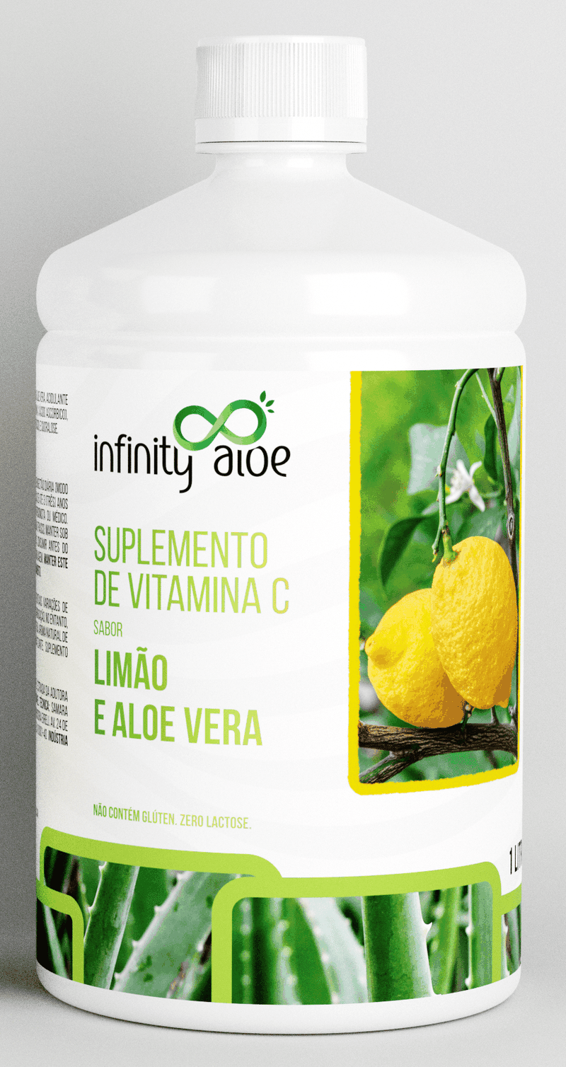 Suplemento de Vitamina C Com Limão e Aloe Vera 1 L Infinity Aloe