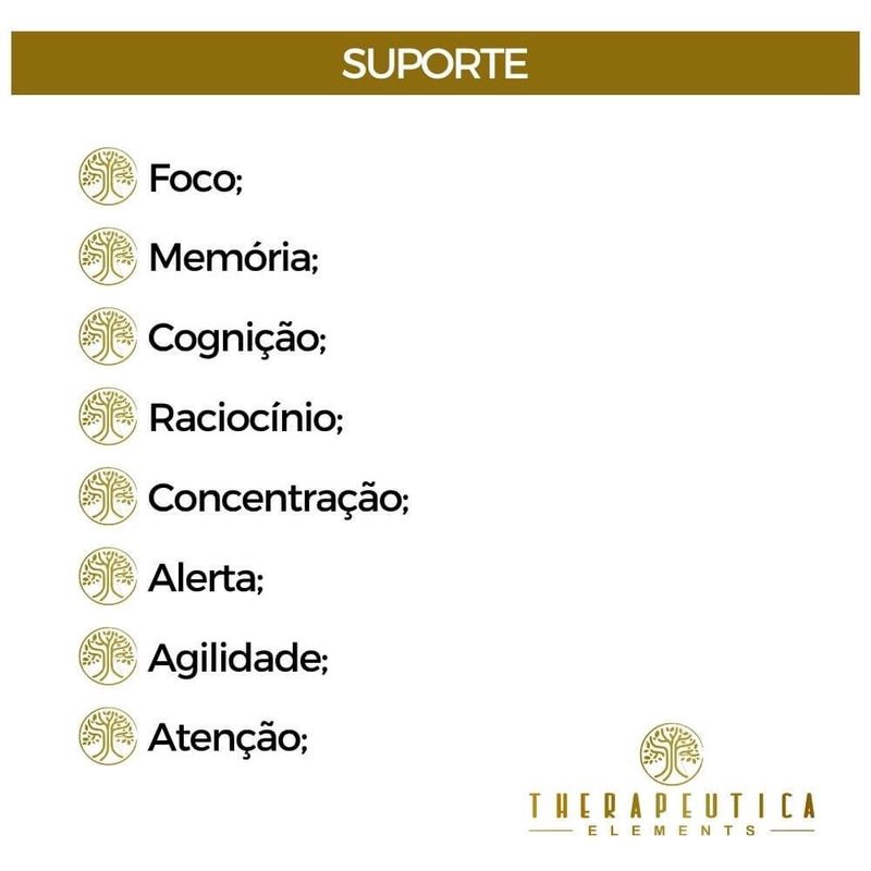 Brain Focus Cognitive Blend Vegan 60 Cápsulas Therapeutica Elements