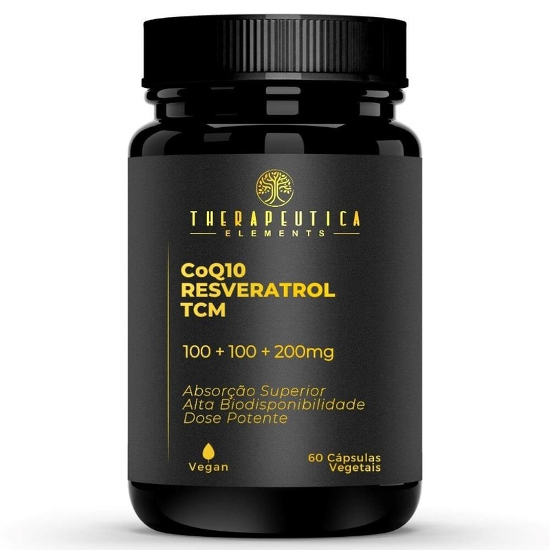 Coenzima Q10 + Trans Resveratrol + TCM Vegan 60 Cápsulas Therapeutica Elements