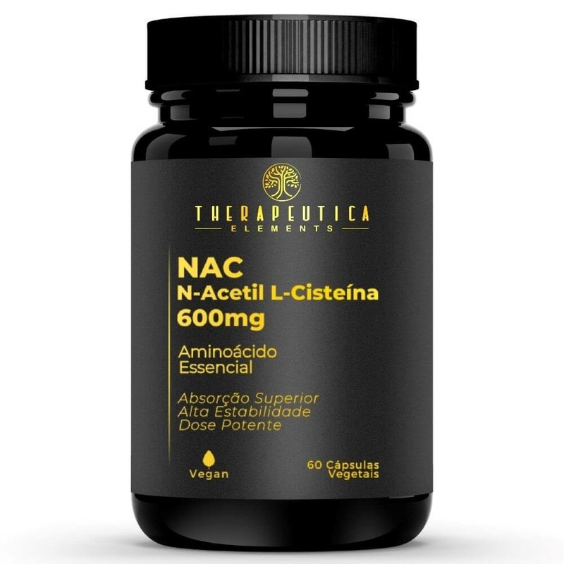 NAC (N-Acetil L-Cisteína) 600mg Vegan 60 Cápsulas Therapeutica Elements