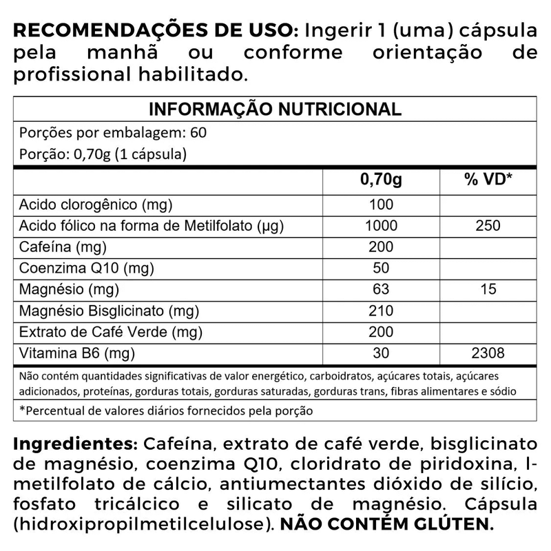 Daily Energy Battery 60 cápsulas therapeutica Elementes