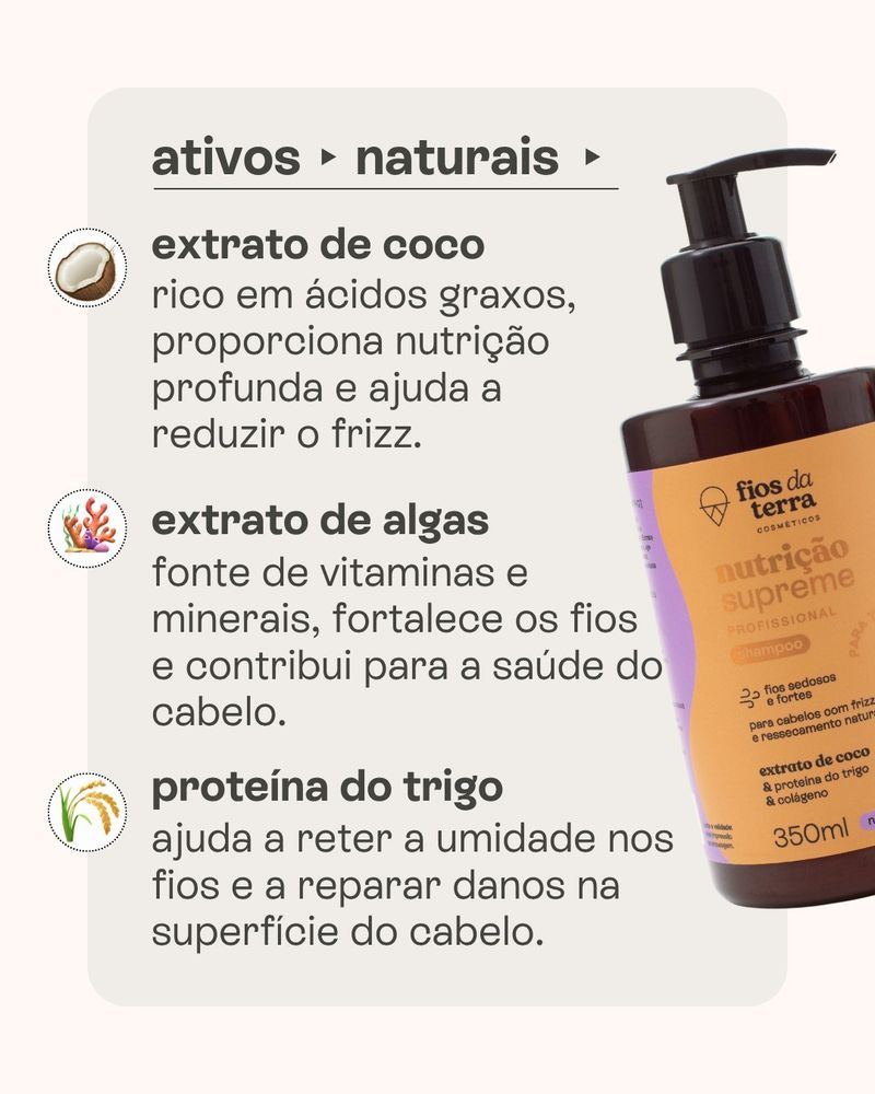 Shampoo Nutrição Supreme - Brilho e Anti-frizz