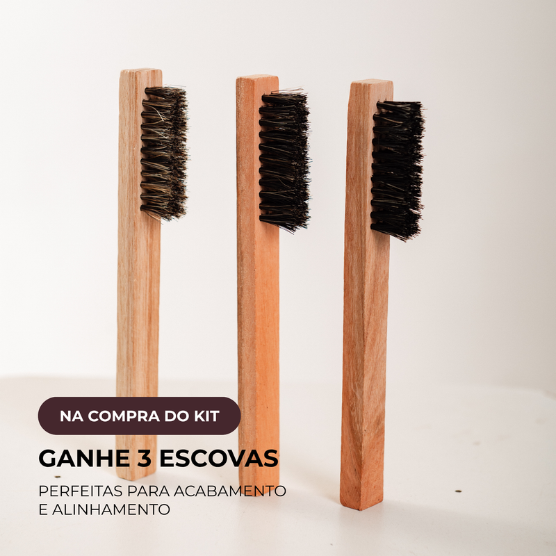 Kit Retoque Perfeito - Trio + escovas 