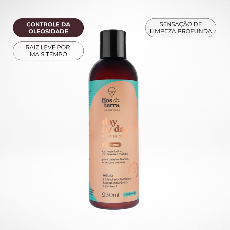 Shampoo Day by Day Sálvia - Controle da Oleosidade