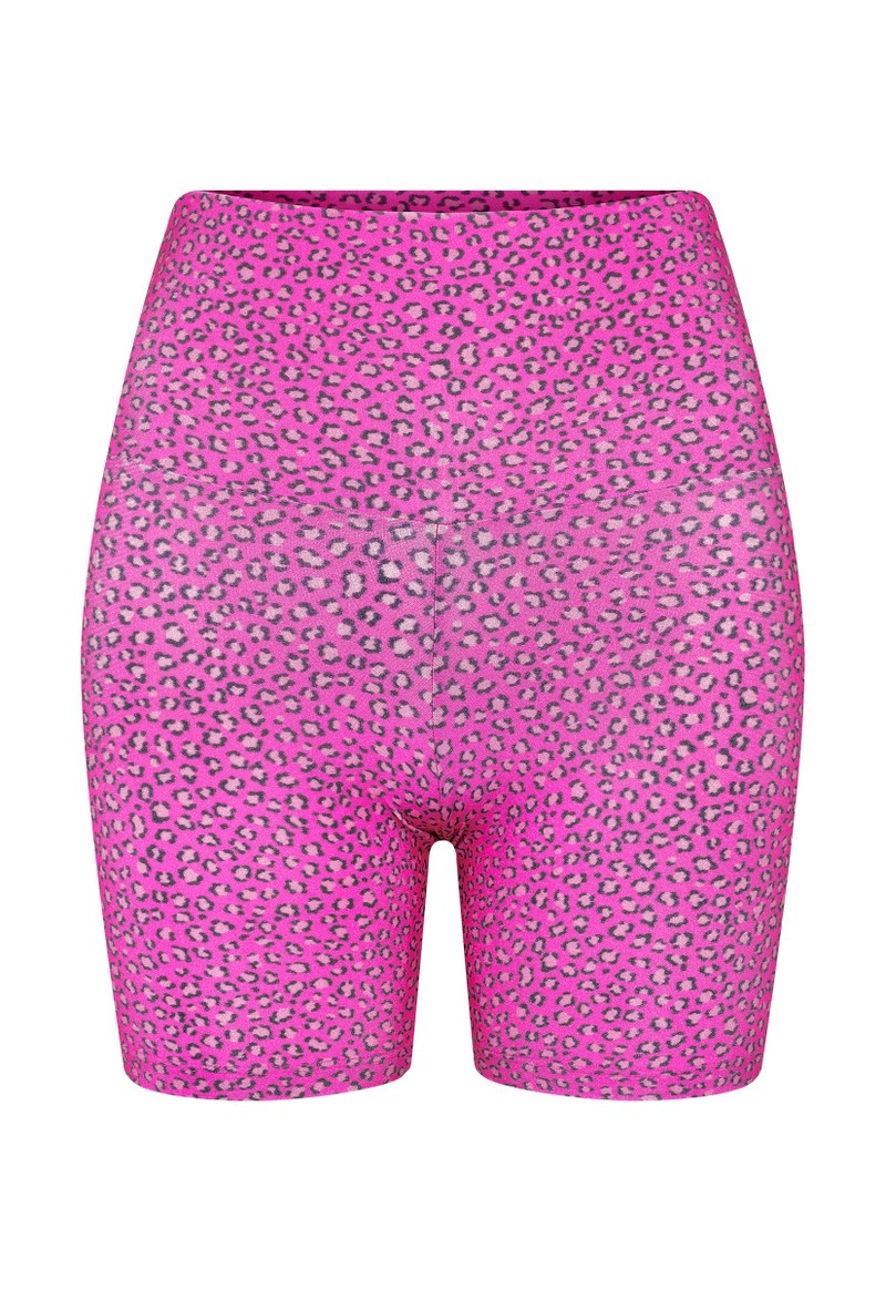 Shorts Curto Lycra Baby Onça Pink