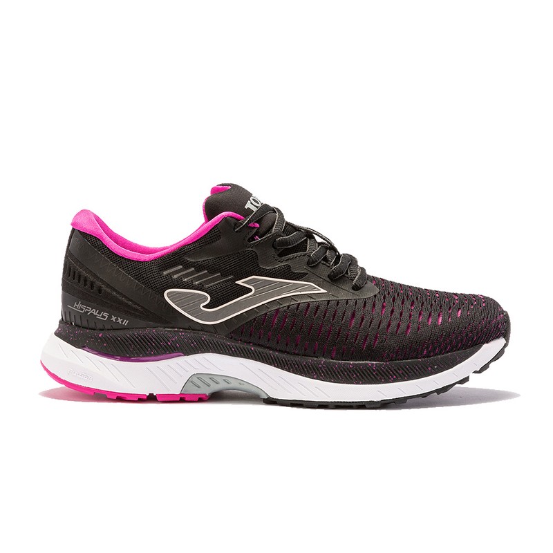 Tênis  Hispalis Lady Preto E Rosa Joma