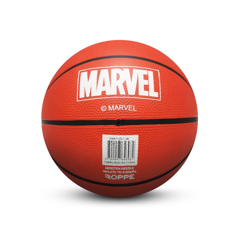 Bola de Basquete Homem de Ferro Coleção Rostos Borracha Tam3 Marvel