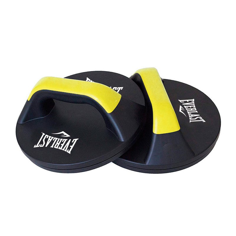 Apoio para Flexão Giratório Preto E Amarelo Everlast