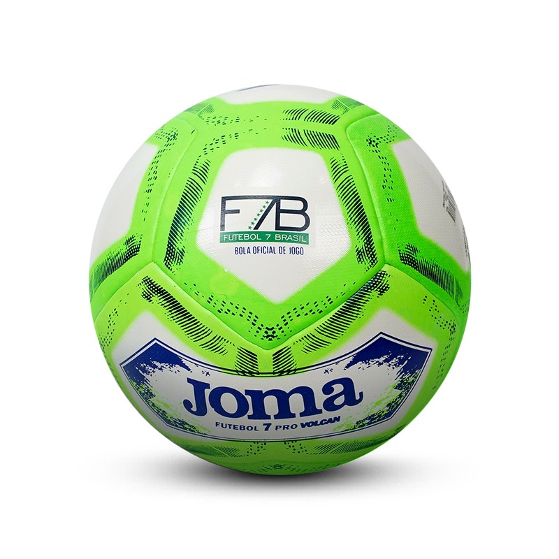 Bola Oficial De Futebol7 Pro Volcan Selo F7b Branca E Verde Joma