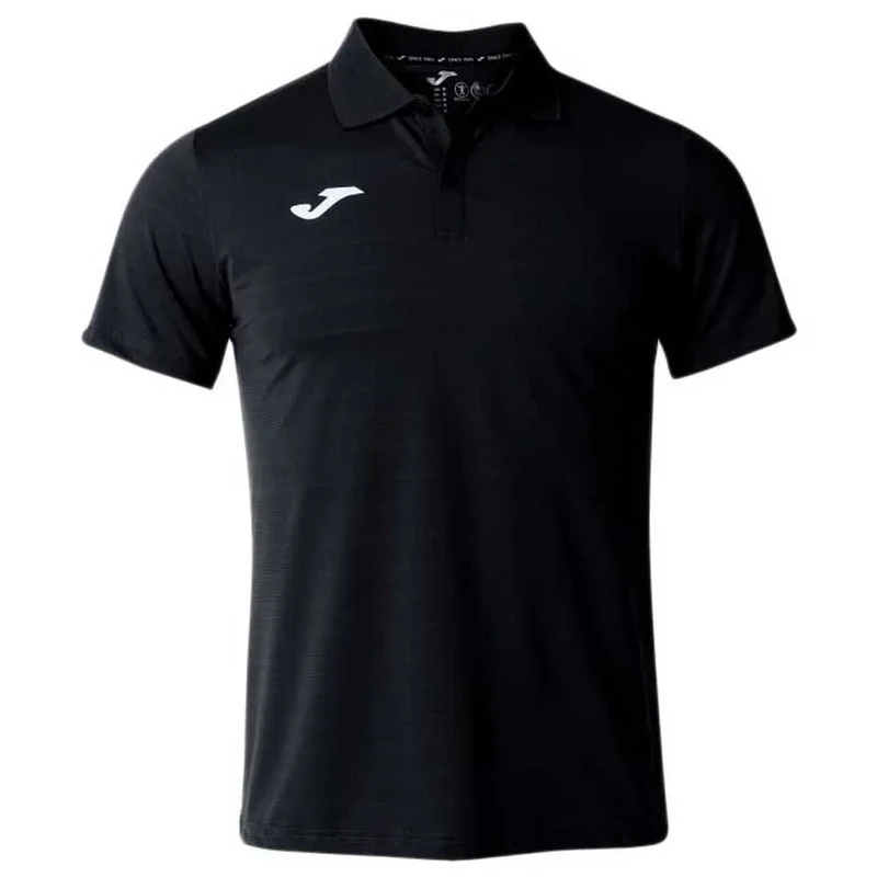 Camisa Polo Ranking Preto Manga Curta Joma