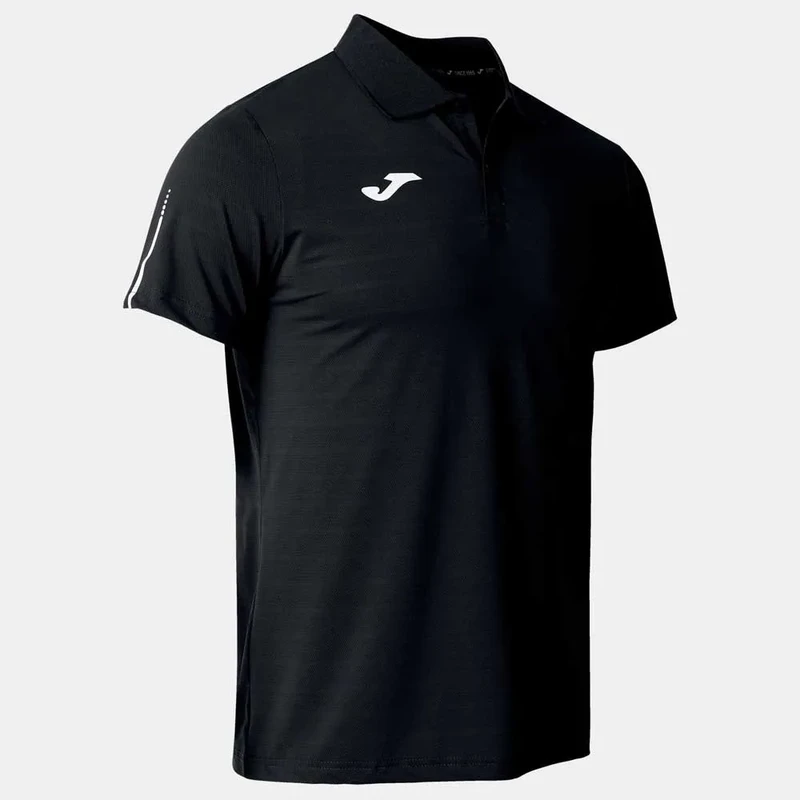 Camisa Polo Ranking Preto Manga Curta Joma