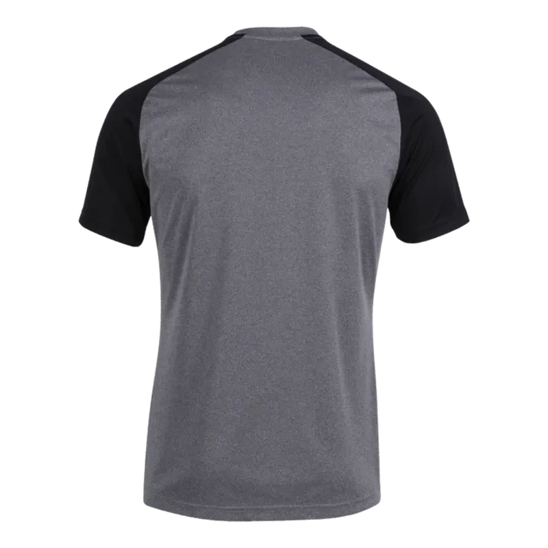 Camiseta Academy IV Cinza Escuro E Preto Manga Curta Masculino Joma