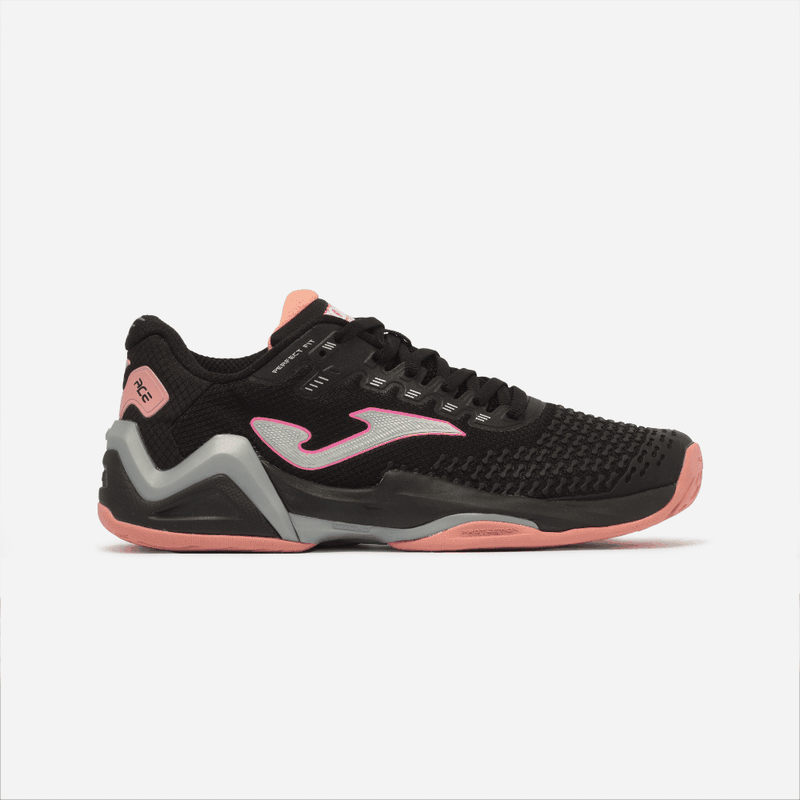 Tênis Ace Pro Lady Preto e Rosa Joma