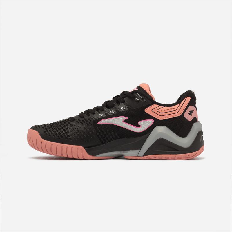 Tênis Ace Pro Lady Preto e Rosa Joma