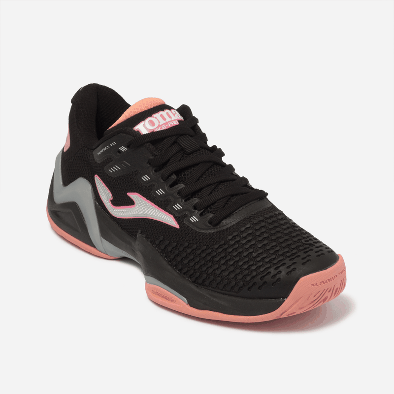 Tênis Ace Pro Lady Preto e Rosa Joma